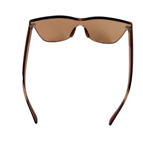 Sunglasses Sun Glasses Women's Shades Rimless Plastic Brown Vacation Summer Pool - Picture 7 of 16